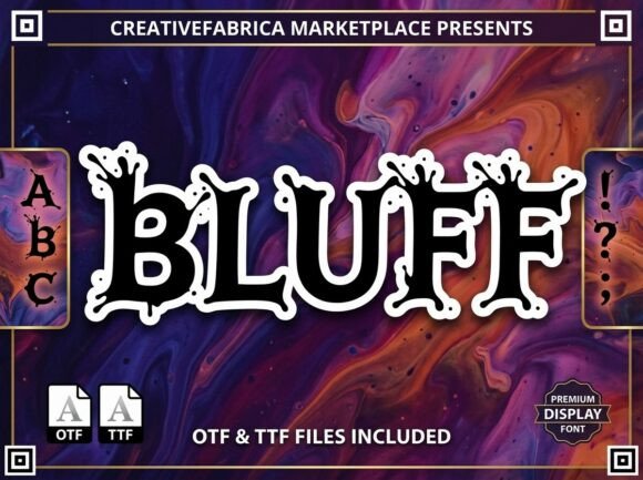 Bluff: A Bold Display Font for Editorial Design