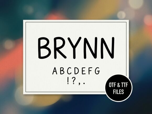 Brynn: A Bold Display Font for Modern Branding