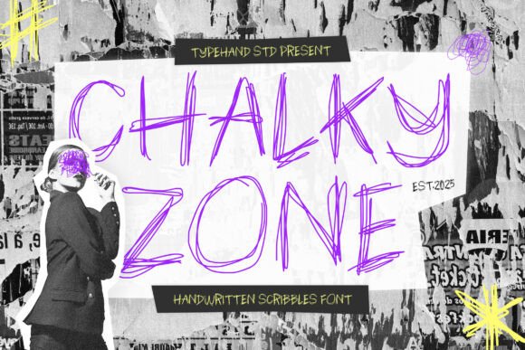 Chalky Zone: The Ultimate Handwritten Display Font for Crafters