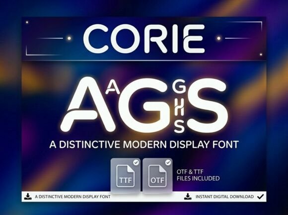 Corie: A Bold Display Font for Campaigns