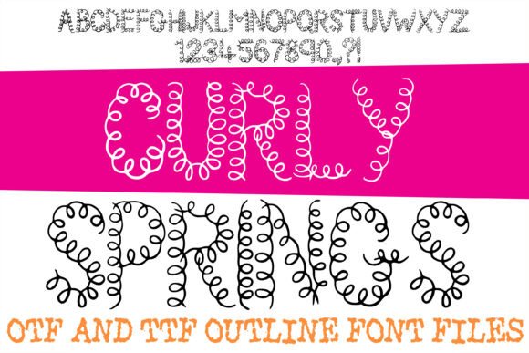 Curly Springs Font Review for Makers
