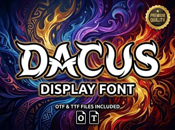 Dacus Font Review: Aggressive Elegance for Bold Design
