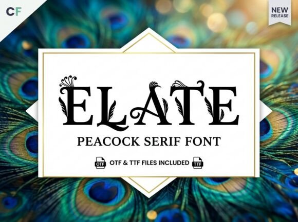 Elate Typeface: Royal Serif Elegance for Branding