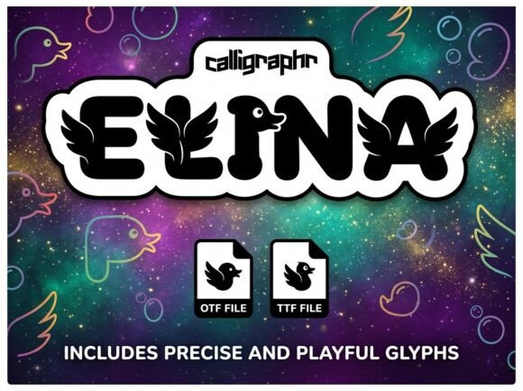 Elina Typeface: Bold Display Fonts for Branding
