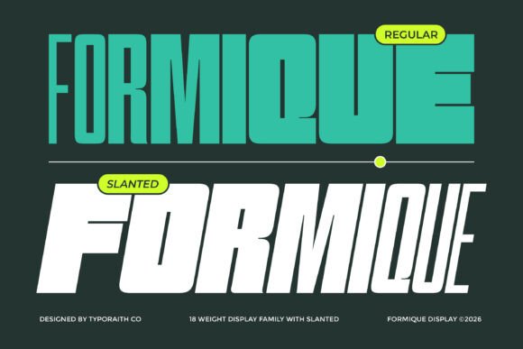 Formique Typeface for Bold Digital Branding