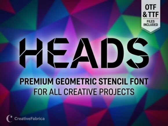 Heads Typeface for Editorial Design