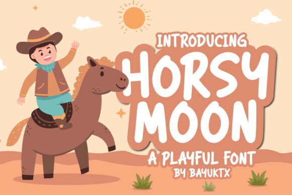 Horsy Moon: A Playful Display Typeface for Editorial Joy