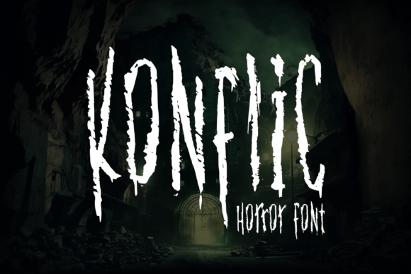 Konflic Typeface: A Dark Display Font Review