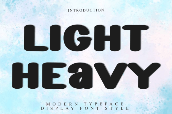 Light Heavy Font for Handmade Branding