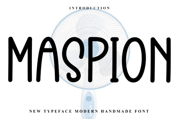 Maspion: A Soft Display Font for Editorial Design
