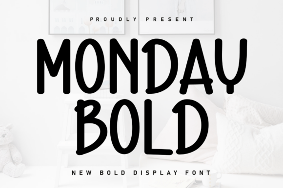 Monday Bold Font for Handmade Product Design