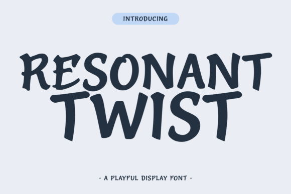 Resonant Twist Typeface for Creative Branding