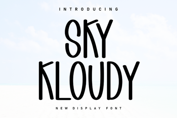 Sky Kloudy Typeface for Editorial Design