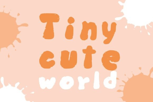 Tiny Cute World: A Whimsical Display Font for Campaigns